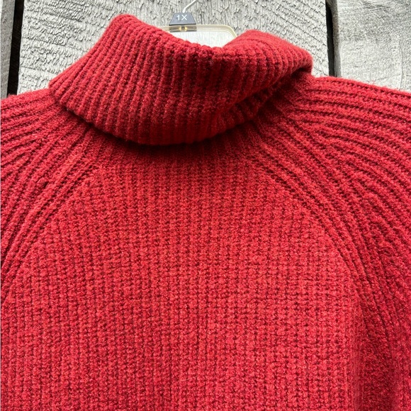 Madewell Bulky Burnt Orange Turtleneck Sweater XL - Picture 10 of 10